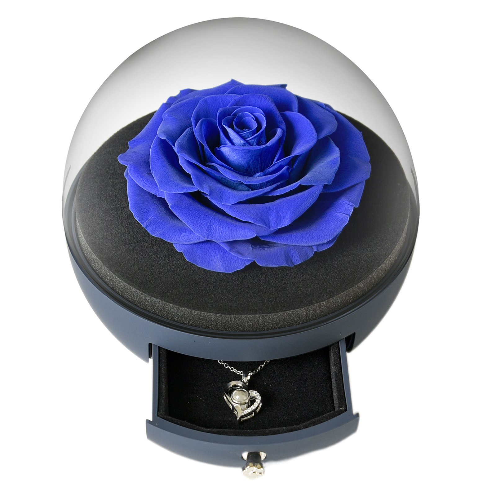 Christmas gift 2022 dreamy flores preservadas natural stabilized preserved rose flower jewelry box eternal roses in acrylic box