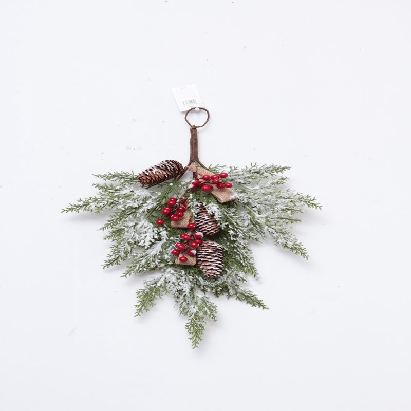 High-end PE christmas wreath for door supplies preserved boxwood christmas wreath