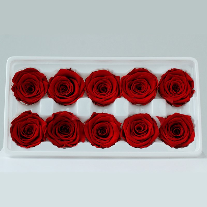 Wholesale Preserved roses 10Heads/Box Rose Flowers Preserved Flowers Rose Head for Wedding decorations and artwork production