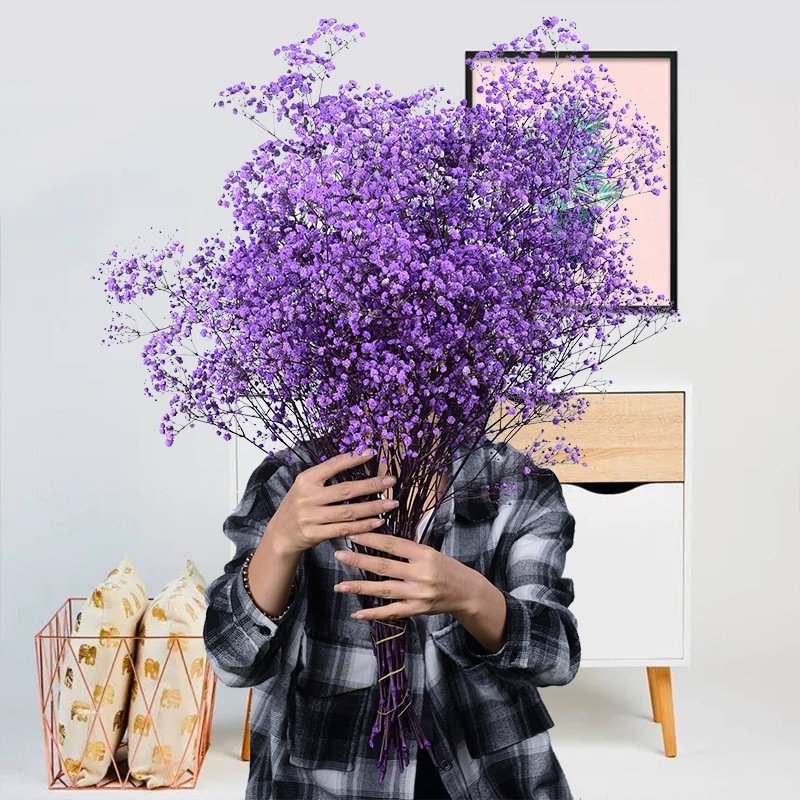 D050815 preserved Gypsophil bouquet flowers bouquet flowers arrangement preserved Baby's Breath flowers for wedding decoration