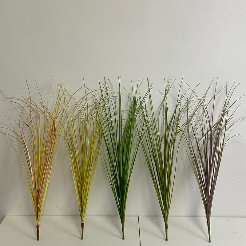 O-X849 Windows Display Decoration 60cm 90cm Grass Artificial Green Plant Landscape Artificial Reed Grass for Shop Mall Decor