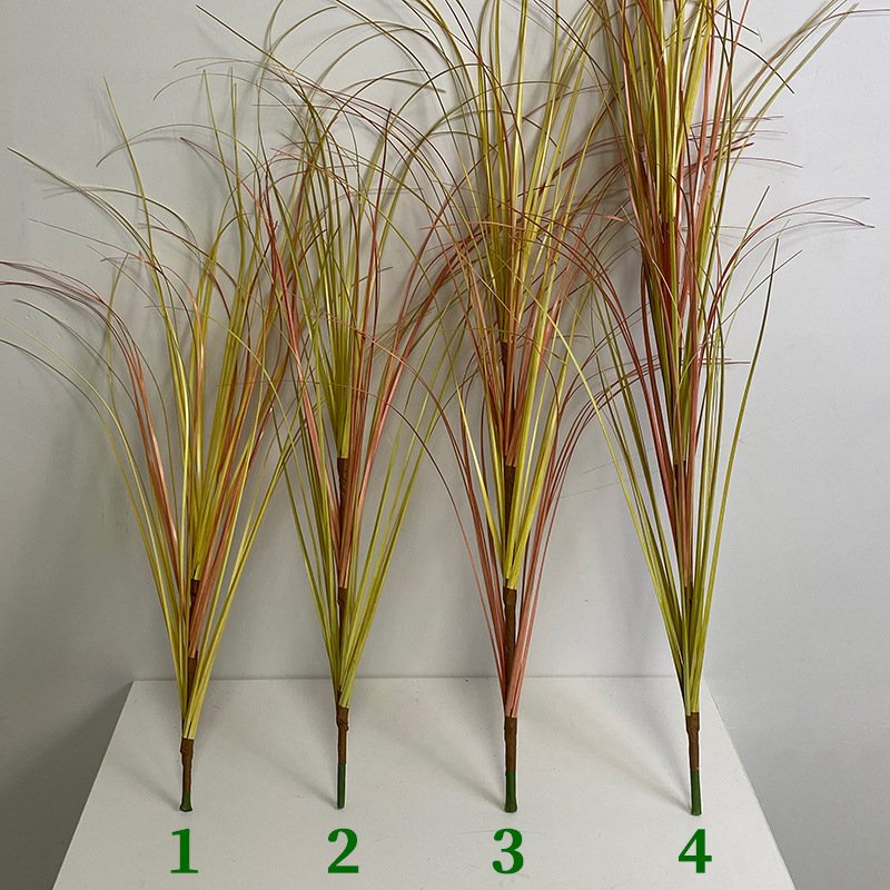 O-X849 Windows Display Decoration 60cm 90cm Grass Artificial Green Plant Landscape Artificial Reed Grass for Shop Mall Decor