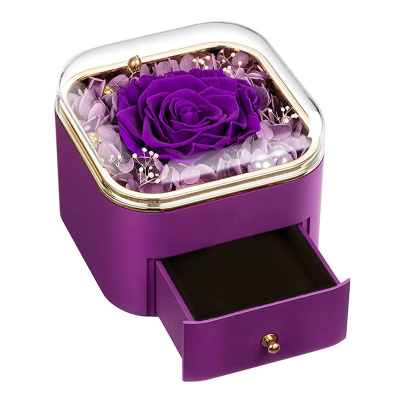 Valentine's Day Gift Box Luxury Jewelry Box Creative Accessory Preserved Roses Boxes
