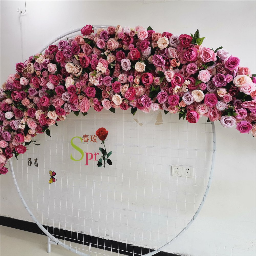 SPR Luxury 2m wedding backdrop decor flower arrangement party artificial corner flower row 40cm table centerpiece Runners