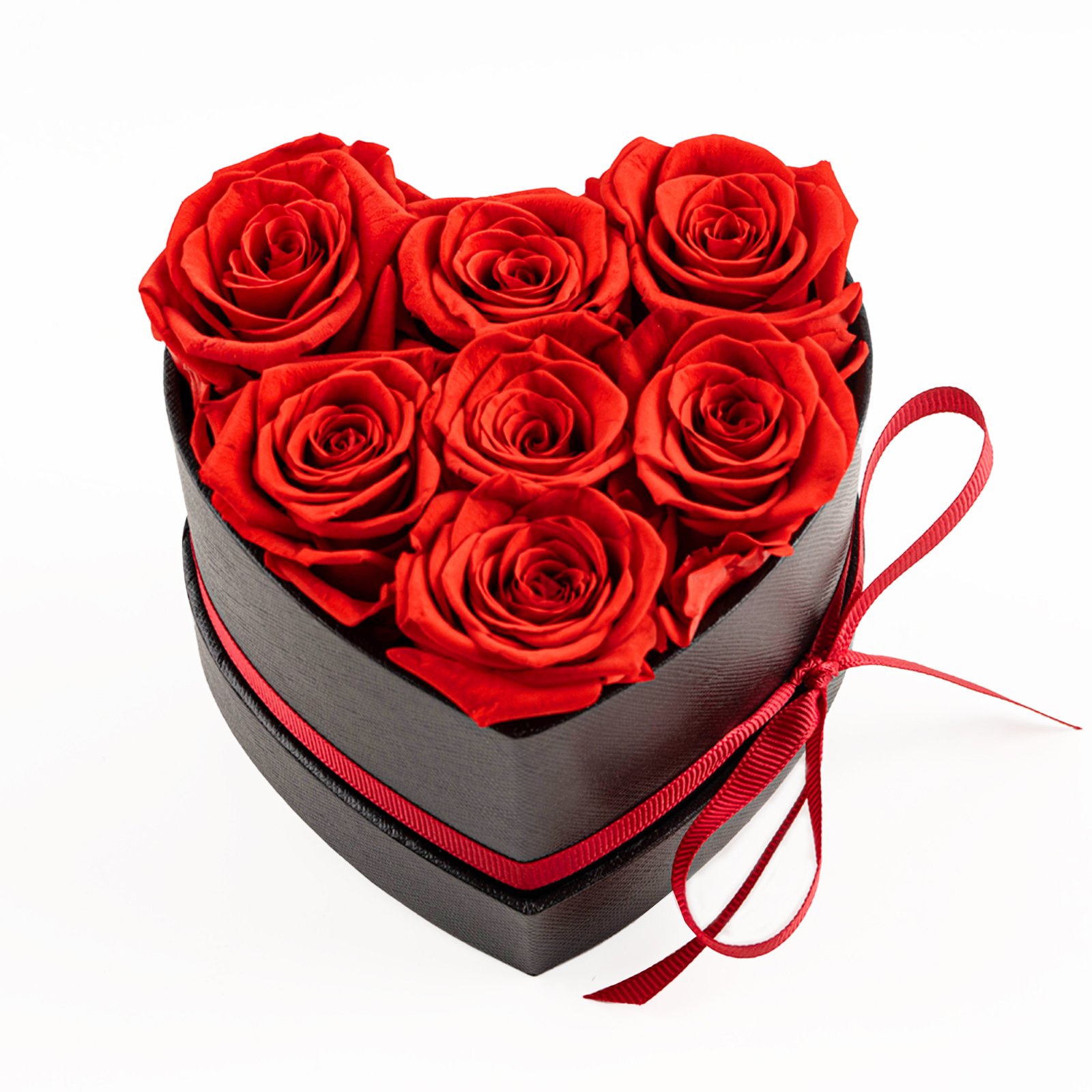 Pink Red Preserved Flowers Hot Selling Products 2024 Heart Box Forever Roses For Party Event Decoration Gift