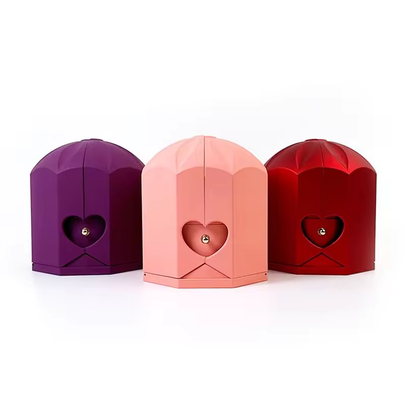 New Product Ideas 2024 Everlasting Jewelry Box Valentines Day Gift Preserved Rose Immortal Forever Roses In Acrylic Gift Box