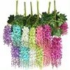 Artificial Wisteria Flowers Simulation Hanging Wisteria Vine white living room decoration artificial flower