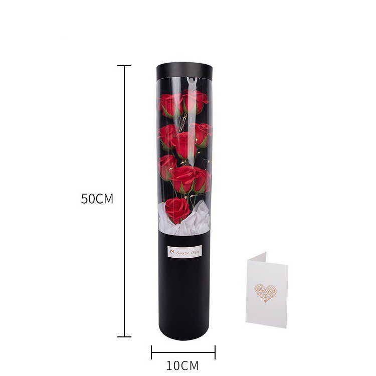 Valentine's Day Mother's Day Gift Stunning Artificial Flowers Bouquet Hug Bucket Preserved Quality Weddings Christmas Gift Box