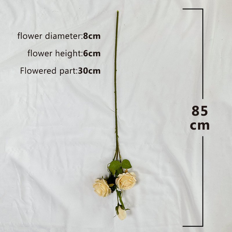 QiHao High Quality Artificial Silk Rose Valentine's Paris Rose Fabric Flower for Sale Christmas Halloween Graduation Occasions