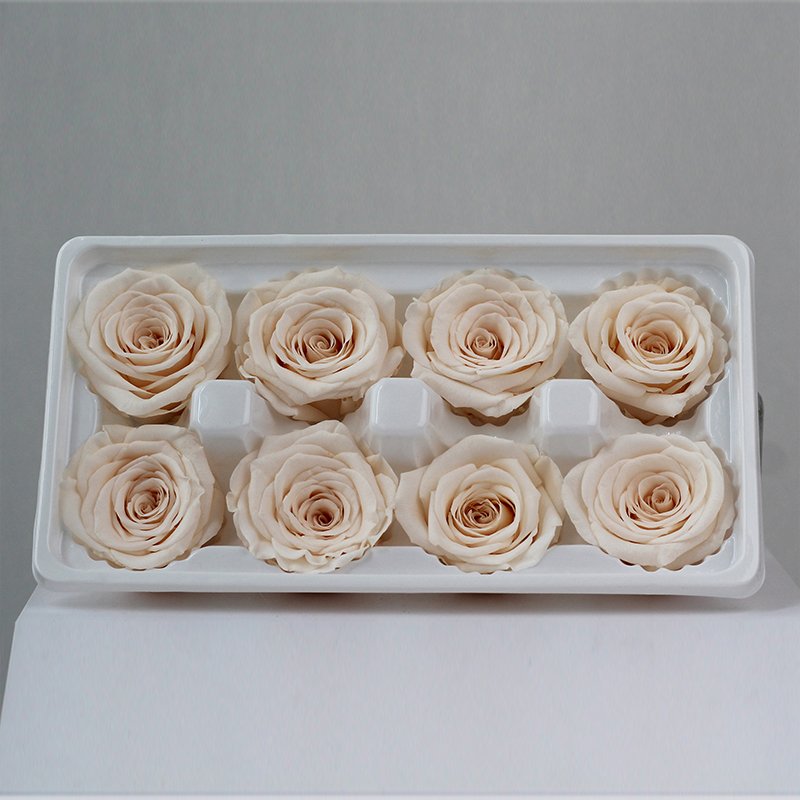 Low price and high quality 4-5cm Grade A Rose Head Stabilized Eternal Rose Head for Wedding decoration
