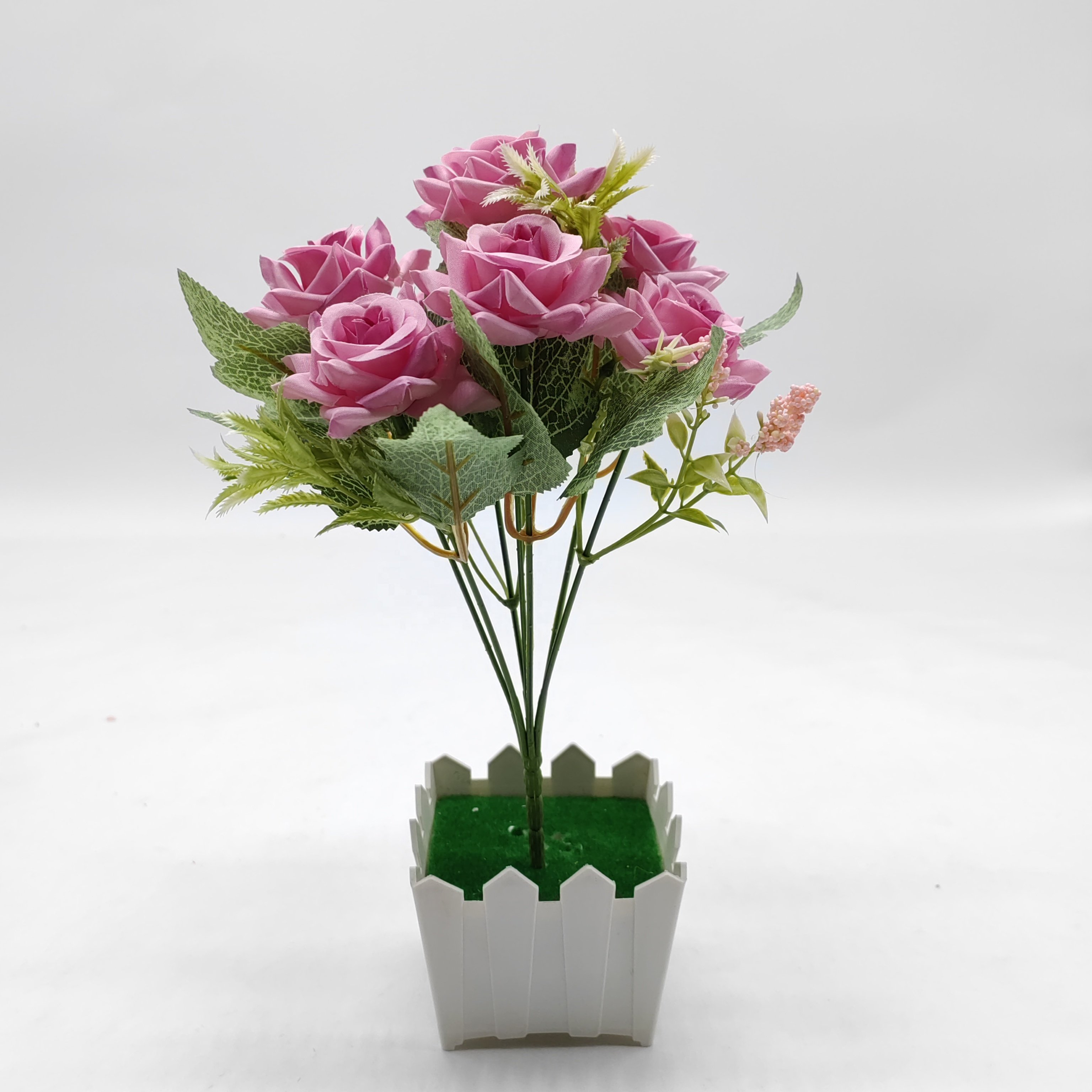 QIDA YL013 7-Head decorative flowers, wreaths and plants Home Wedding Christmas Mother's Day & Valentine's Day 1407239 Hot Sale