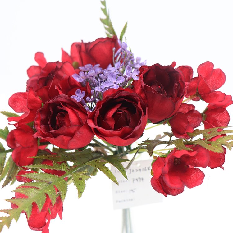 Hot Selling 38cm Artificial Decorative Flowers Cassia Seed Ranunculus Asiaticus Wreaths and Plants for Mother's Day