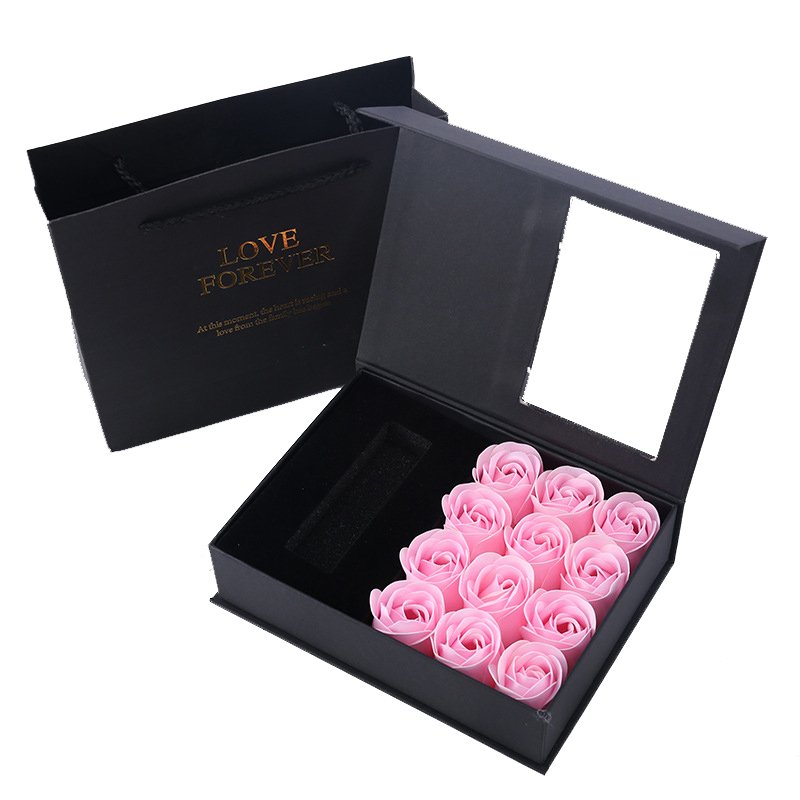 Most Popular Gift of 2024 Eternal Flower Preservation Rose Head Jewelry Necklace Box with Roses
