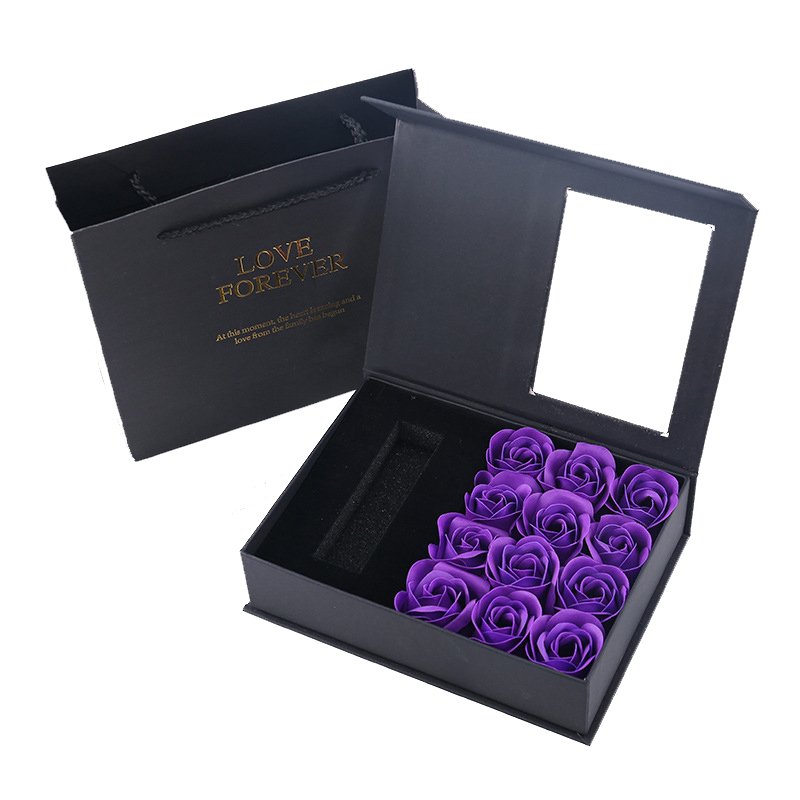 Most Popular Gift of 2024 Eternal Flower Preservation Rose Head Jewelry Necklace Box with Roses