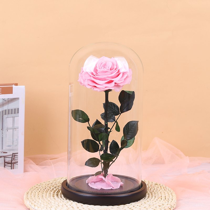 Eternal Rose Preserved Red Rose In Glass Dome Beauty And The Beast as Mother's day gifts