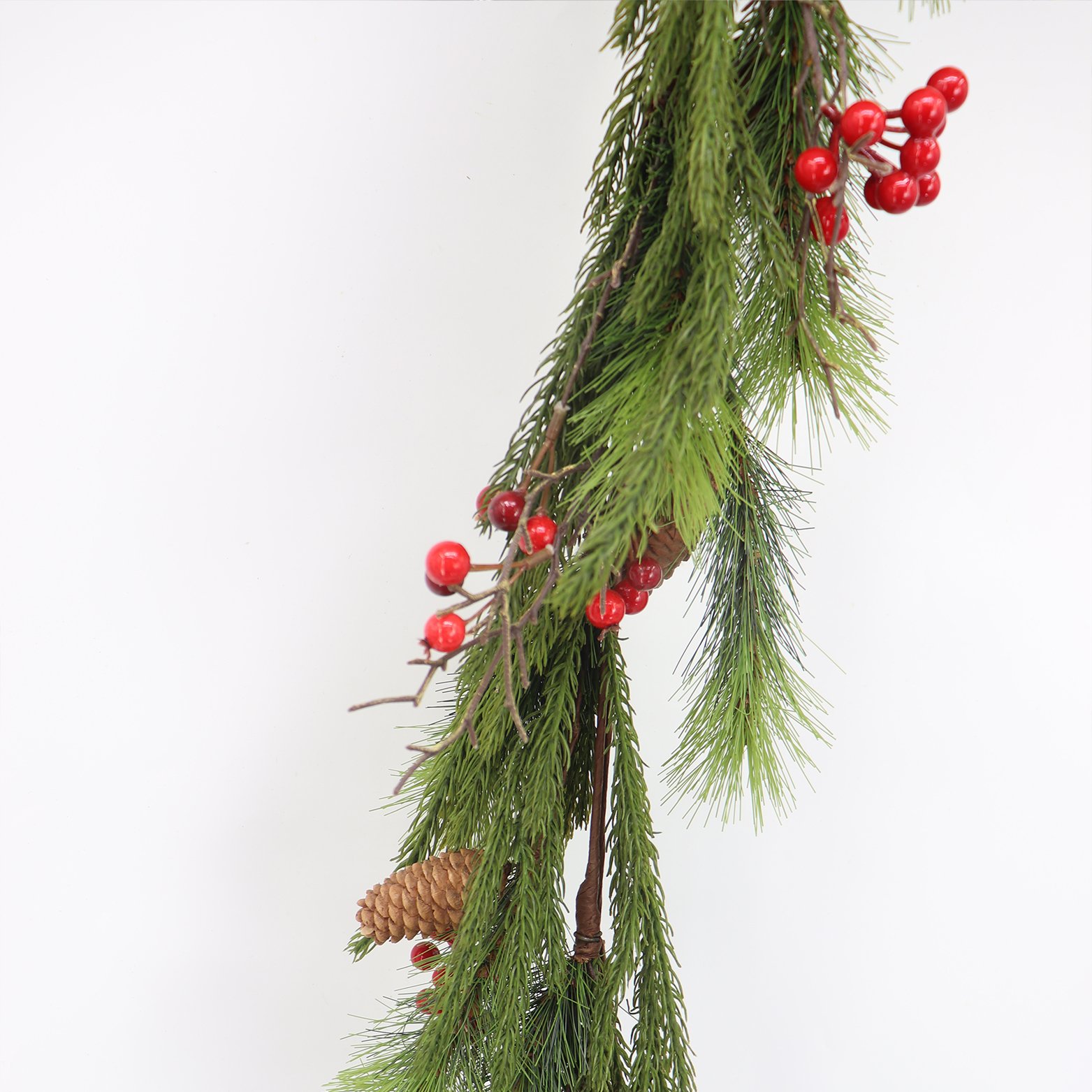 High Quality 183cm Garland Christmas Festival Holiday Home Decor Wholesale Pine Needles Artificial Plants Flowers Preserved