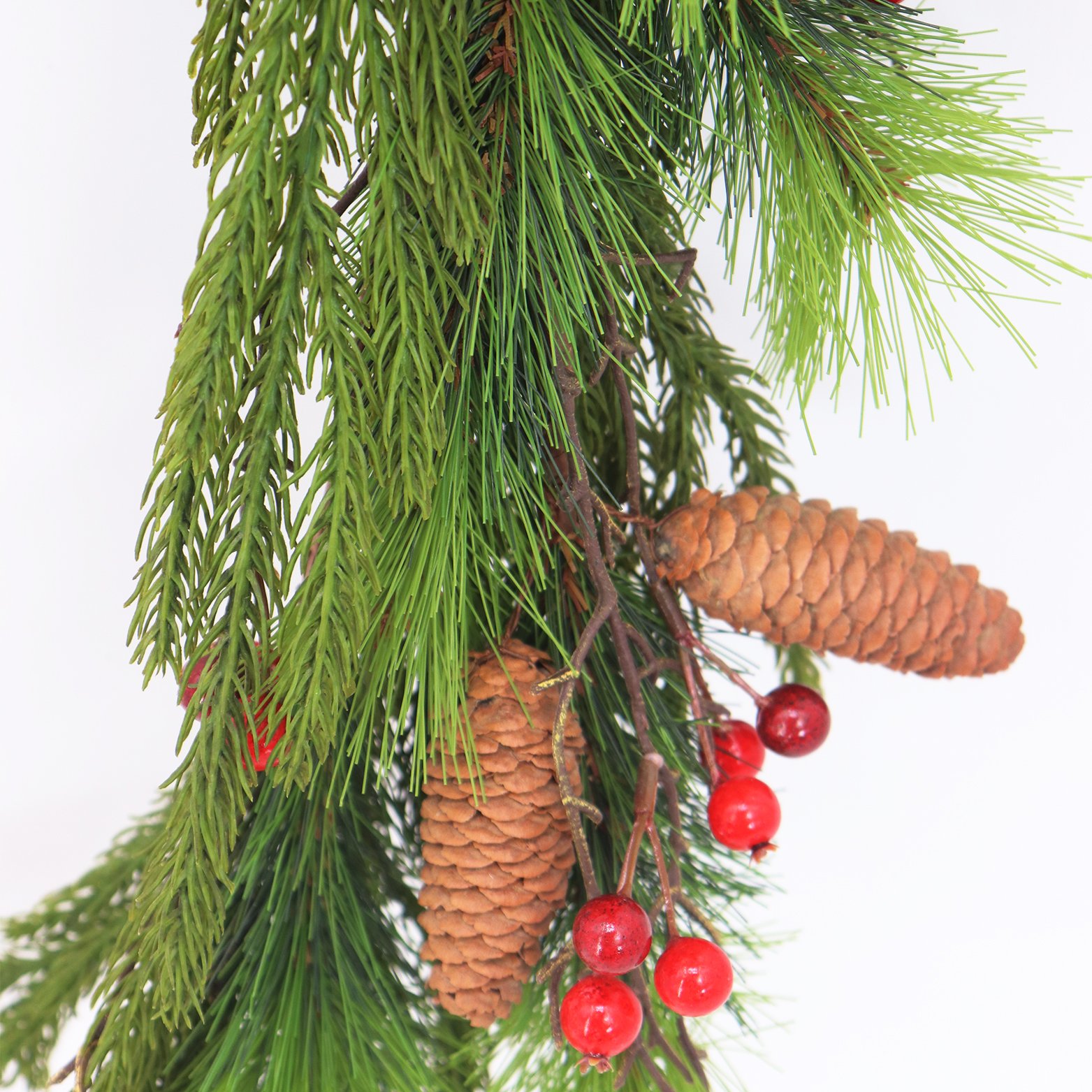 High Quality 183cm Garland Christmas Festival Holiday Home Decor Wholesale Pine Needles Artificial Plants Flowers Preserved