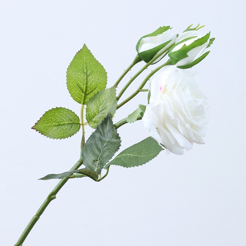 YOPIN-1826 Hot Sale 3 Heads Artificial Moisturizing Real Touch Large Rose Flowers