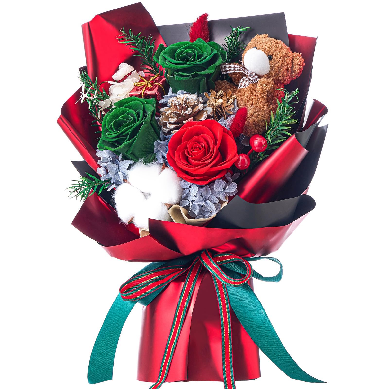 Saint Valentin 2024 Christmas Forever Stabilized Luxury Preserved Flower Regalos Por El Dia De La Madre Preserved Rose Bouquets