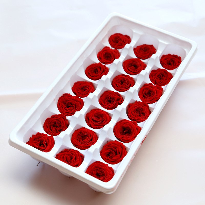 Yunnan Feishuo Hot Selling 2-3cm 21 roses one box David Austin Rose Preserved Roses For Decorations Items