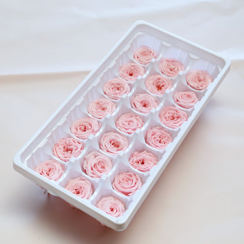 Yunnan Feishuo Hot Selling 2-3cm 21 roses one box David Austin Rose Preserved Roses For Decorations Items
