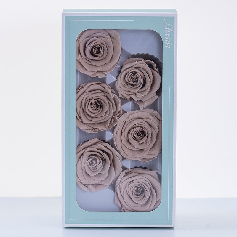High Quality 6 or 8 or 10 Rose Heads DIY Christmas Decoration Preserved Eternal Flowers Gift Idea