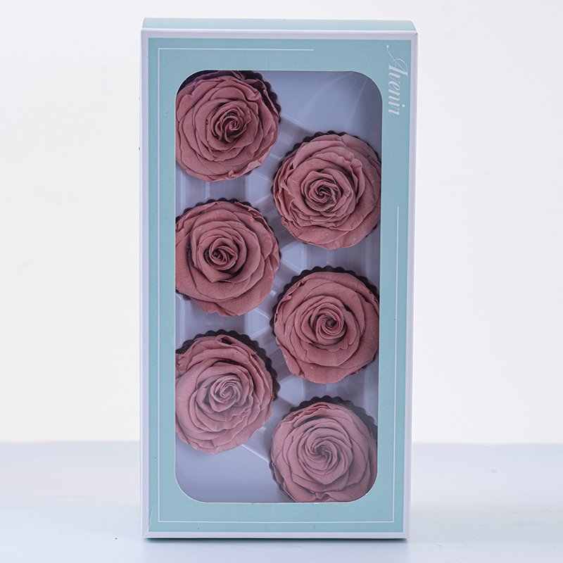High Quality 6 or 8 or 10 Rose Heads DIY Christmas Decoration Preserved Eternal Flowers Gift Idea