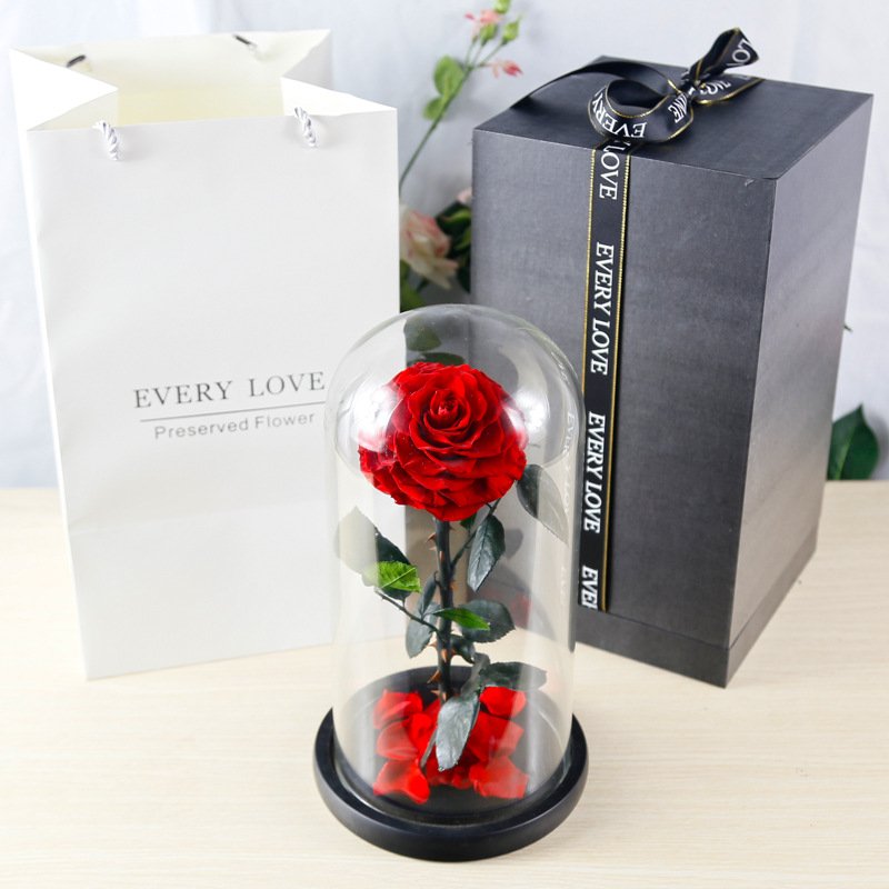 customized valentine s gift preserved flower black rose gift on amazon