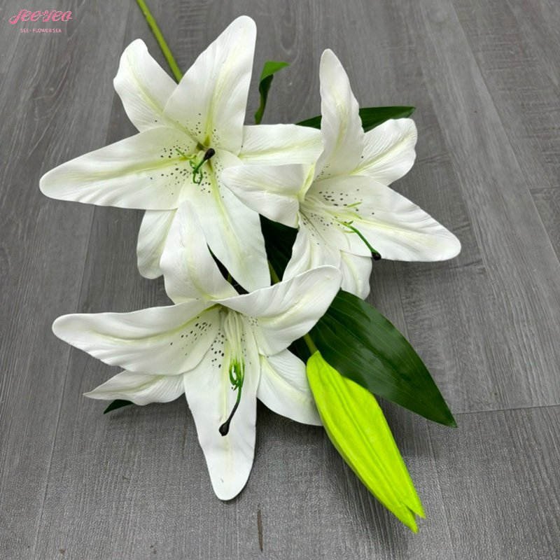 2024 Novelty Product Mother's Day Flower Decoration Artificial Lily Flower Home Wedding Office Hotels Decoration Supplies.