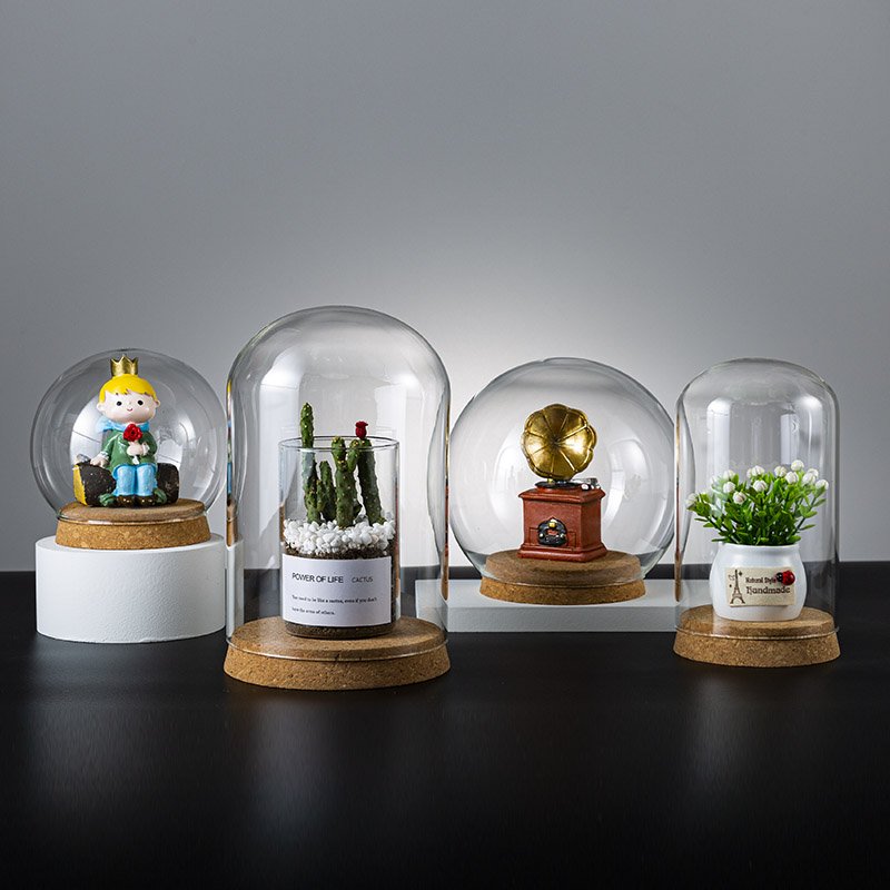 Real Natural Rose Belle Enchanted Mothers Day Gift Box Decor Everlasting Forever Eternal Rose Preserved Flower in Glass Dome LED