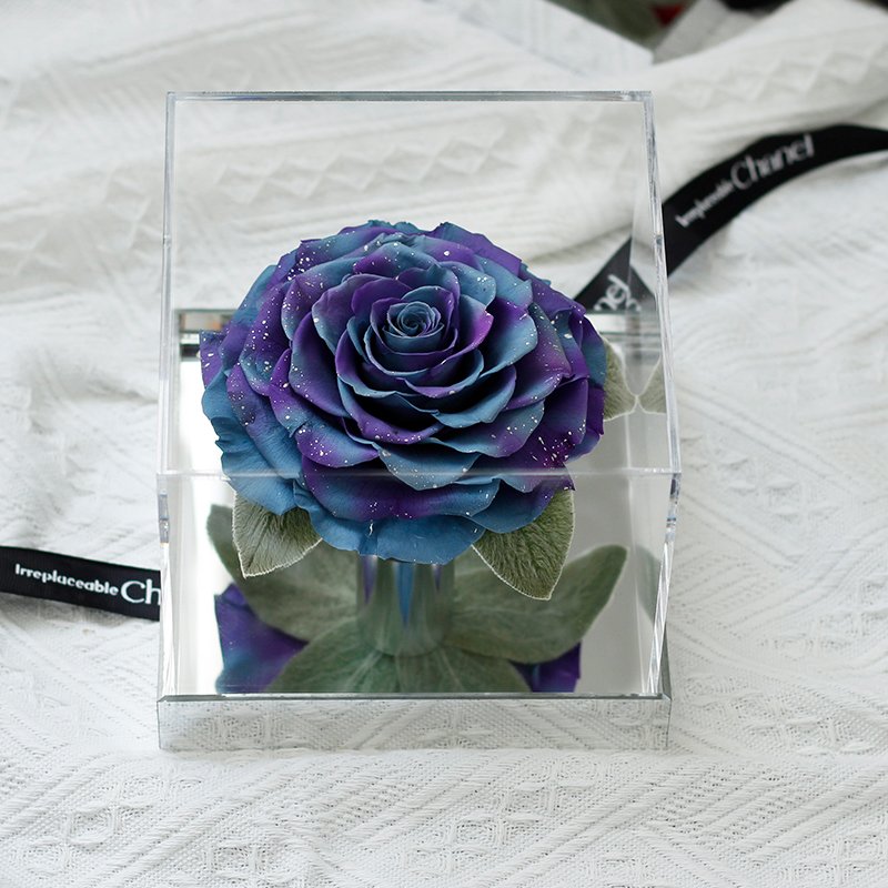 OEM Christmas Valentine's Day Gifts Handmade Fresh Preserved Forever Roses Natural Real Eternal Preserved Flowers in Acrylic Box