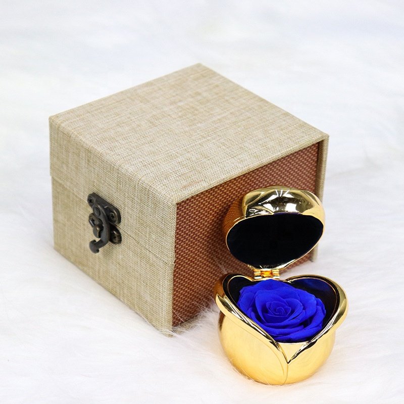 Eternal Rose Iron Floral Art Valentine's Day Creative Gifts Preserved Flower Gift Box Everlasting Rose Gifts Wholesale