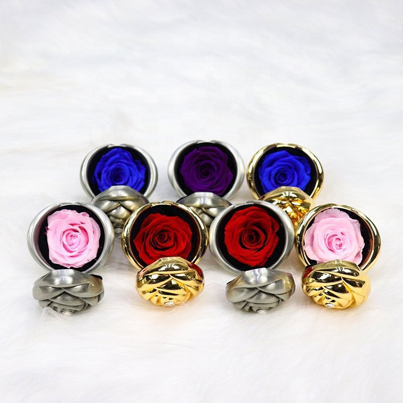 Eternal Rose Iron Floral Art Valentine's Day Creative Gifts Preserved Flower Gift Box Everlasting Rose Gifts Wholesale