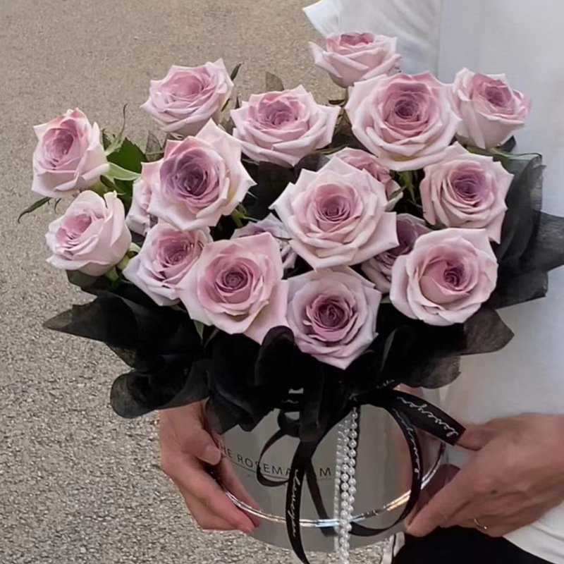 Mother Day Gifts Rose Acrylic Gift Box Preserved Flowers Love Heart Eternal Roses Box Preserved Roses Box Luxury