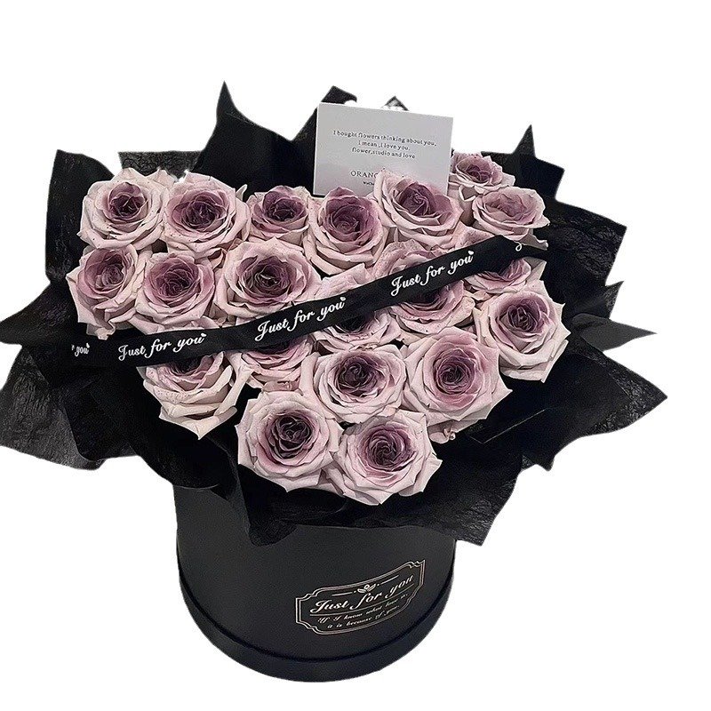Mother Day Gifts Rose Acrylic Gift Box Preserved Flowers Love Heart Eternal Roses Box Preserved Roses Box Luxury