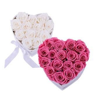 Preserved flowers bouquet rosas round flower box everlasting forever eternal rose in gift box luxury gift box preserved roses