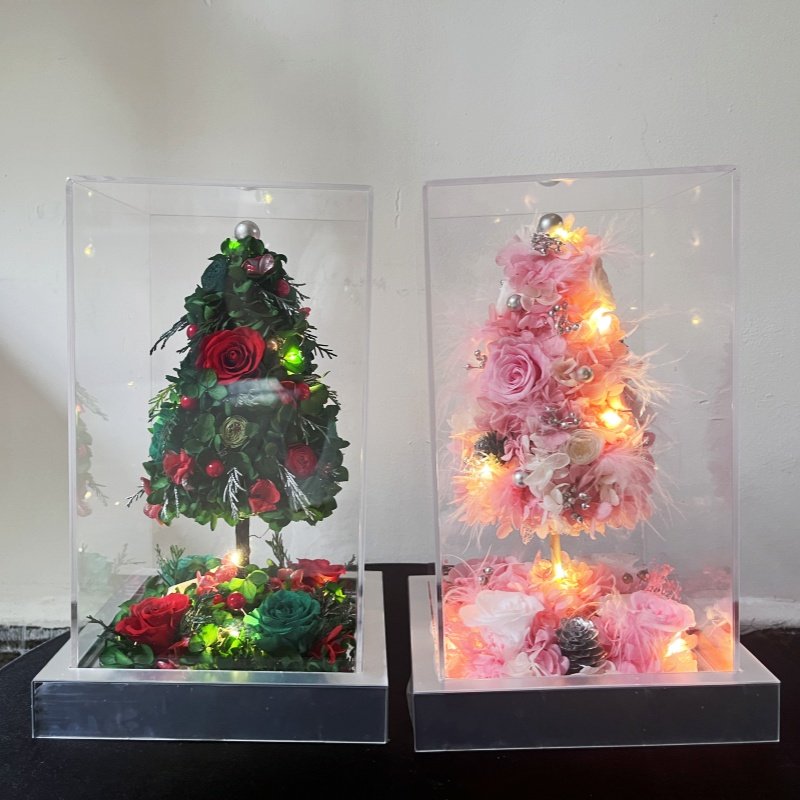 New Released Eternal Rose Preserved Flower for Christmas tree Gift Christmas anniversary celebration 2024