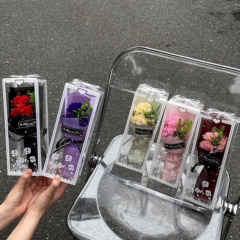 Wholesale Valentine's Day Gift Decorative Rose Soap Flowers Gift Box Package Birthday Present Rose