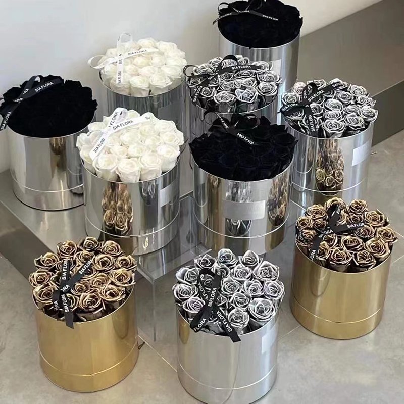 China Wholesale Customized Flower Boxes Eternal Rose Preserved Flower Gift Boxes Handmade Preserved Flower Box