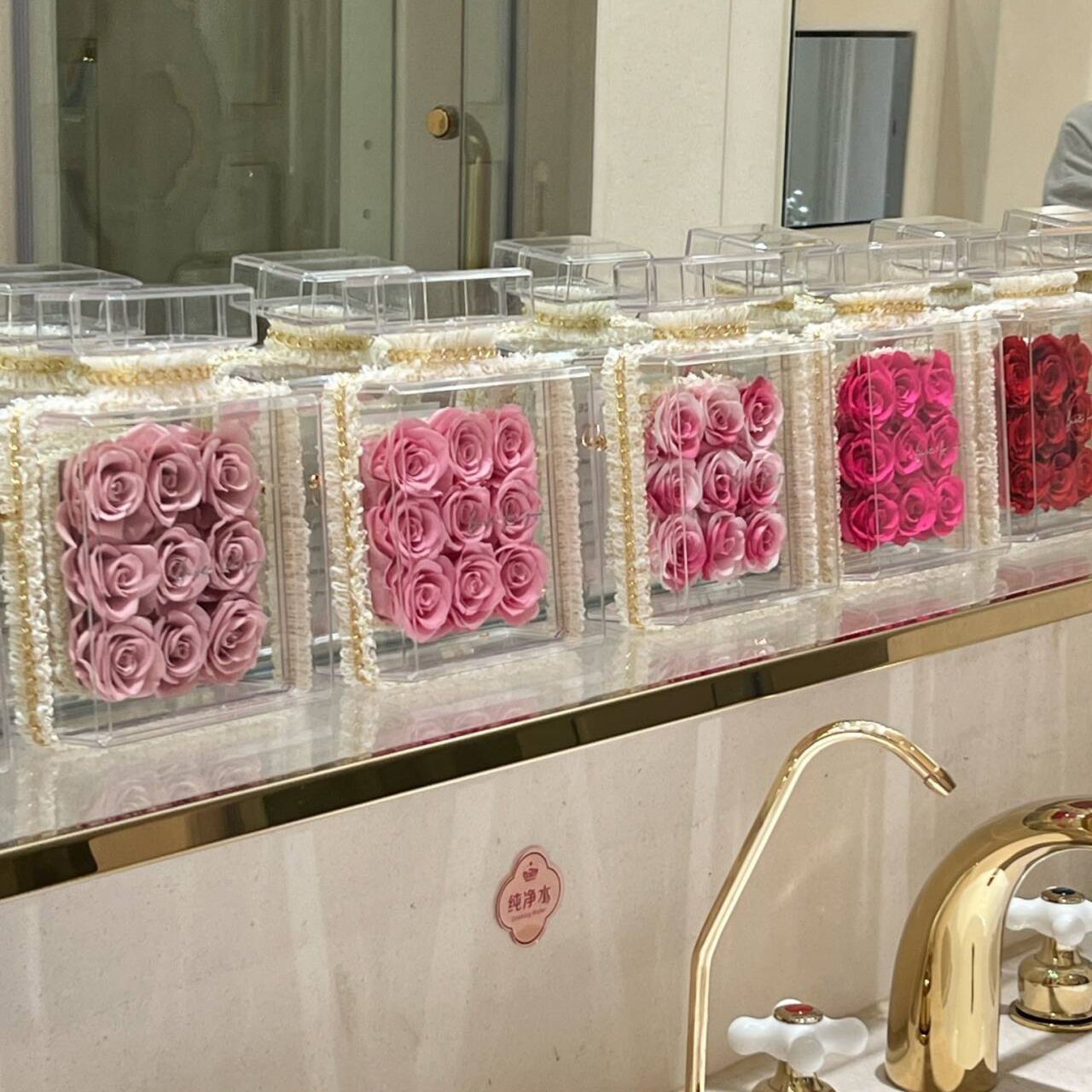 eternal forever flower real preserved roses box perfume bottle preserved eternal rose for gifts