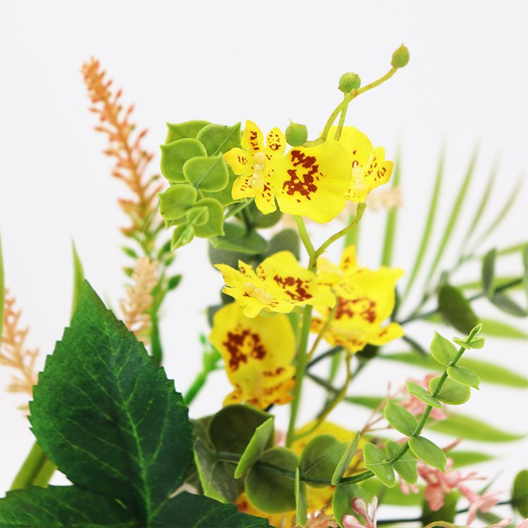Hot Selling 48cm Dahlia Fern Wreath Preserved Bouquet Flowers and Plants Decorative Floral Wreaths