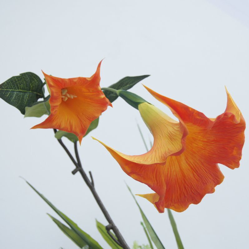 silk artificial flower Dature Stramonium Morning Glory