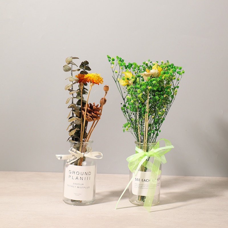 Artificial Dried flower Box Packing customizable 100% natural dried flower with box atural Home Decor Dried flower bouquet