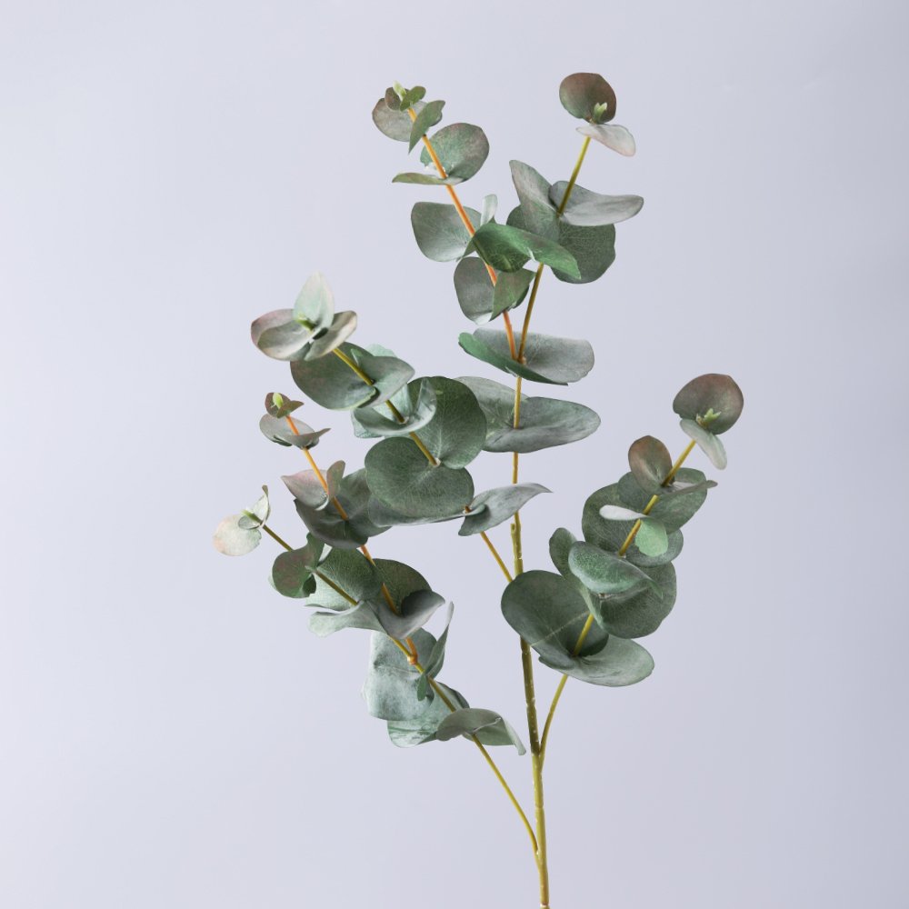 Artificial eucalyptus Money leaf manufacturers wholesale Home decoration bough 3D silk cloth branch Eucalyptus leaf plant
