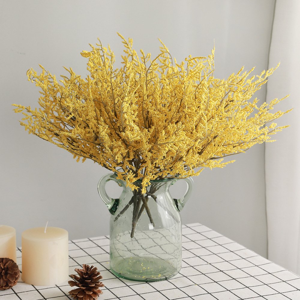 Restaurant decoration artificial bouquet with 7 forks and 25 heads of love grass For Home Decoration