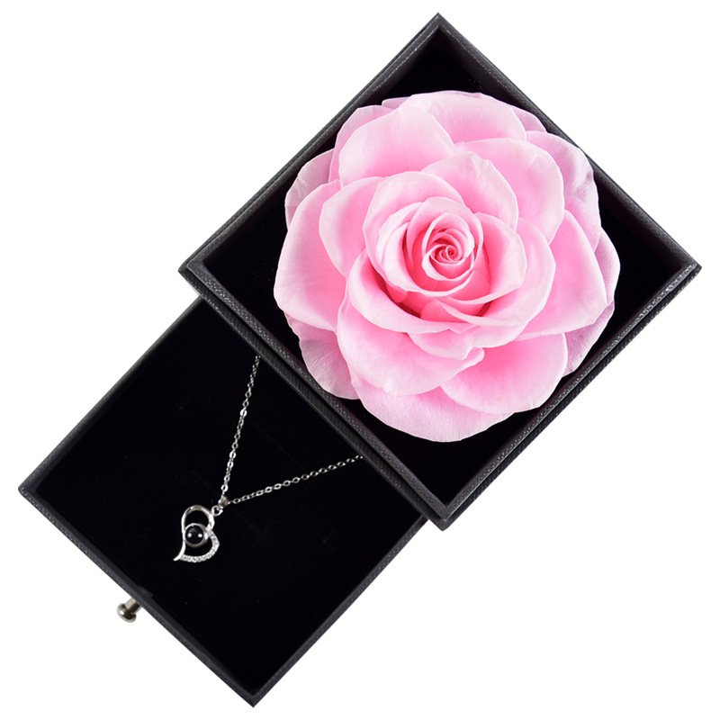 wholesale top seller decoration flowers Preserved Flowers eternal rose preserved rose flowers in acrylic gift box