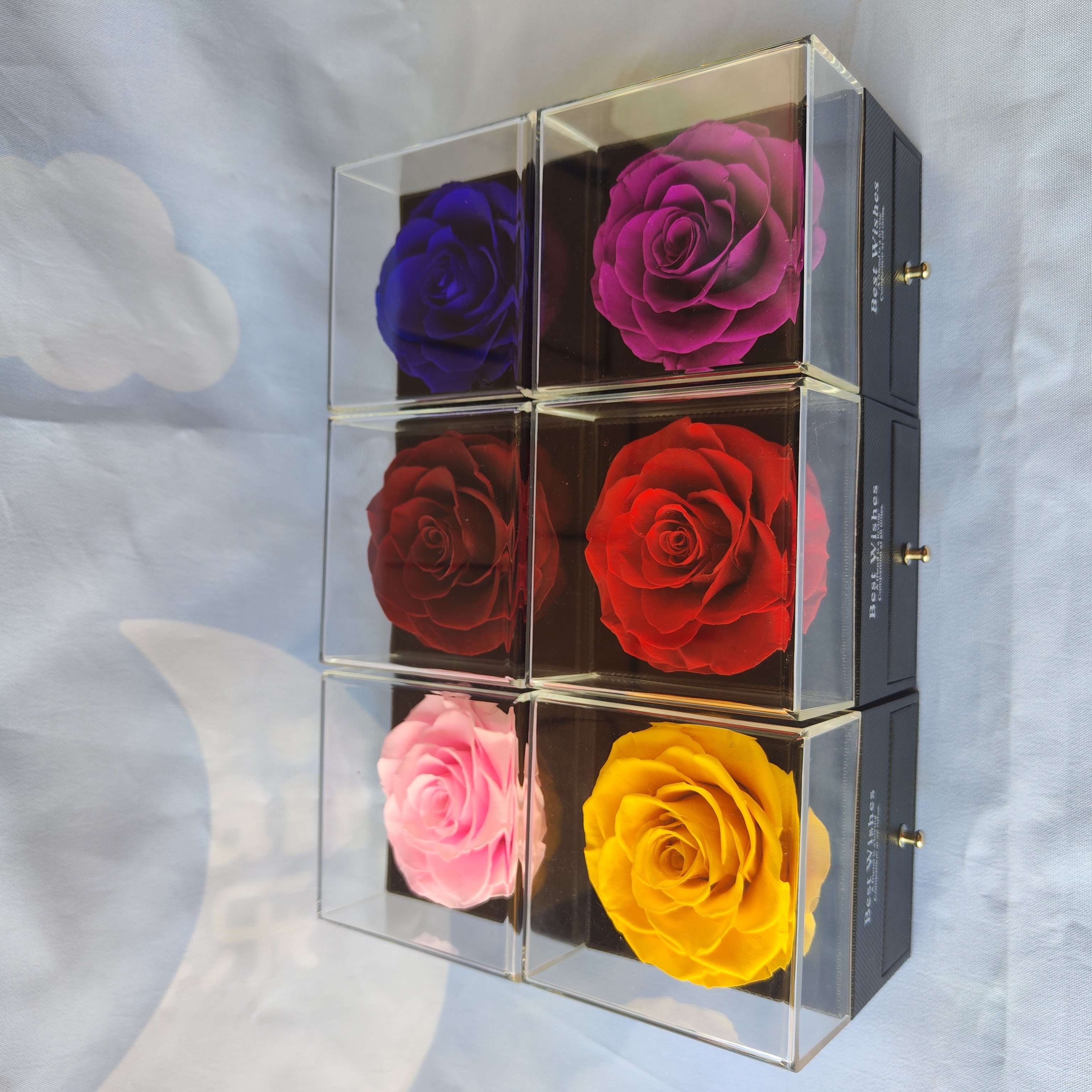 wholesale top seller decoration flowers Preserved Flowers eternal rose preserved rose flowers in acrylic gift box