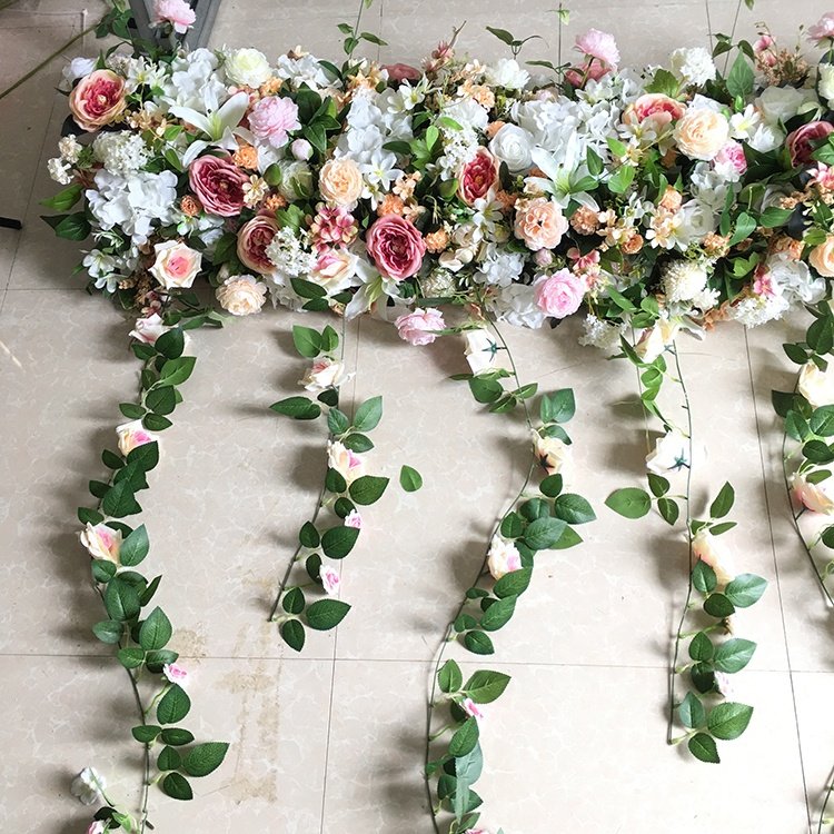 SPR Factory direct custom wedding decoration table runner arch floral artificial flower