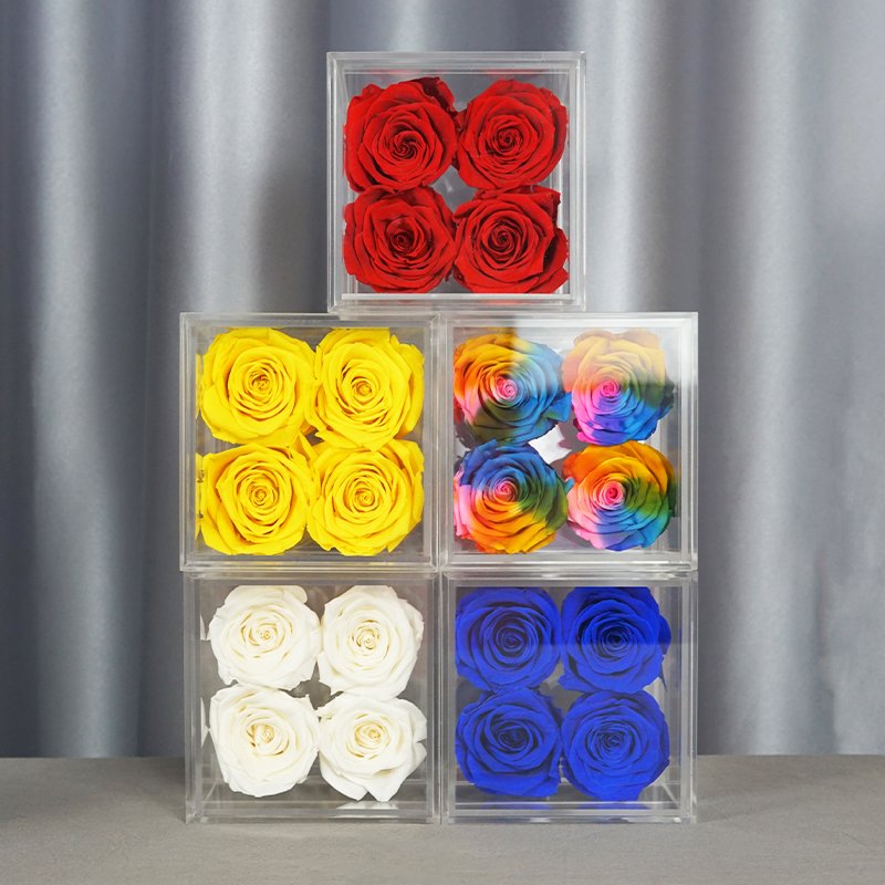 Mother Day Everlasting Preserved forever rose in gift box for valentines day gift Flower Boxes Wedding Gifts For Guests 2024