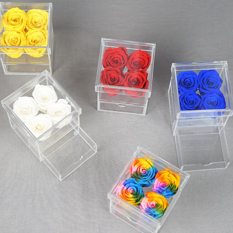 Mother Day Everlasting Preserved forever rose in gift box for valentines day gift Flower Boxes Wedding Gifts For Guests 2024